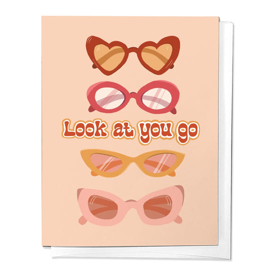 Look At You Go Congratulations Sunglasses Greeting Card