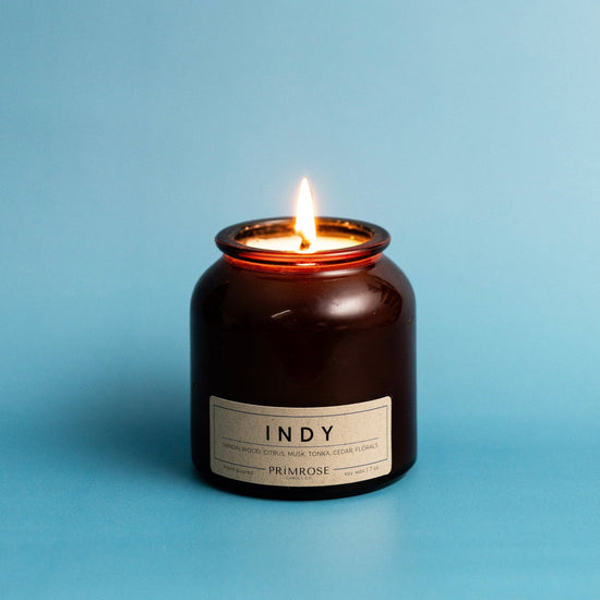 Indy Soy Wax Candle - Cedar, Sandalwood + Citrus
