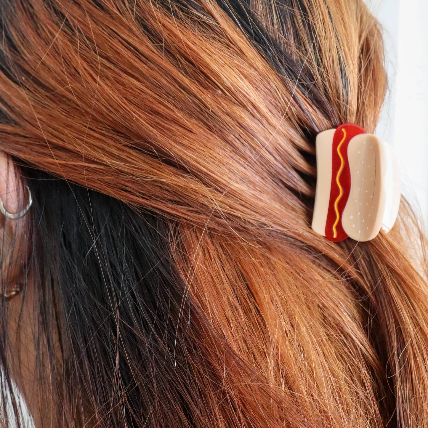 Mini Hot Dog Claw Clip