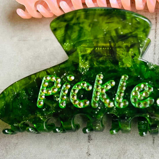 Pickles Rhinestone Hair Claw Clip