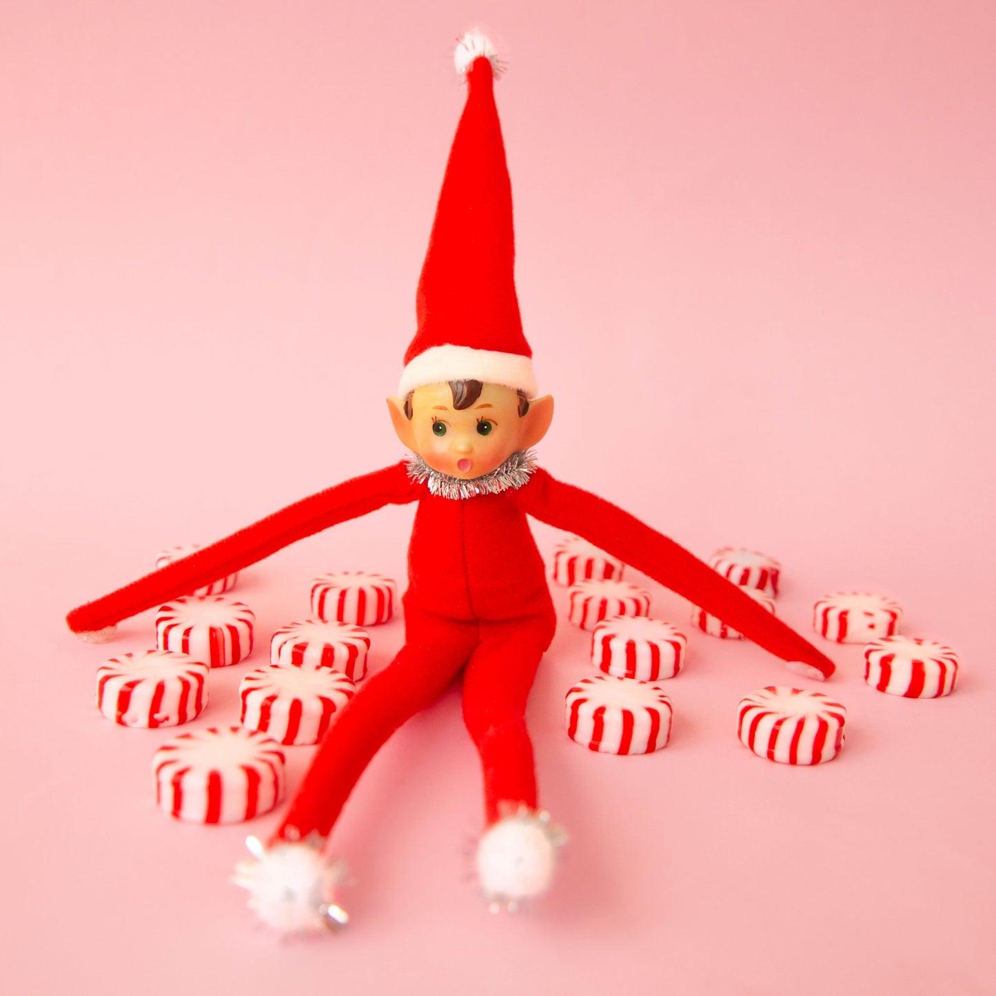 Elf Ornament - Red - Festive Frankie