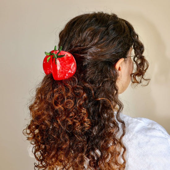 Tomato Hair Claw Clip