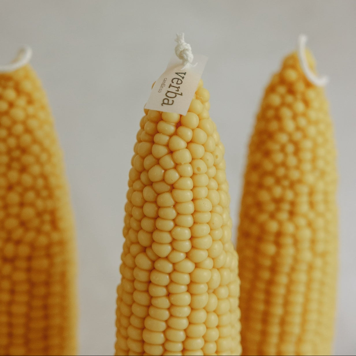 Corn Cob Pillar Candle - Unscented