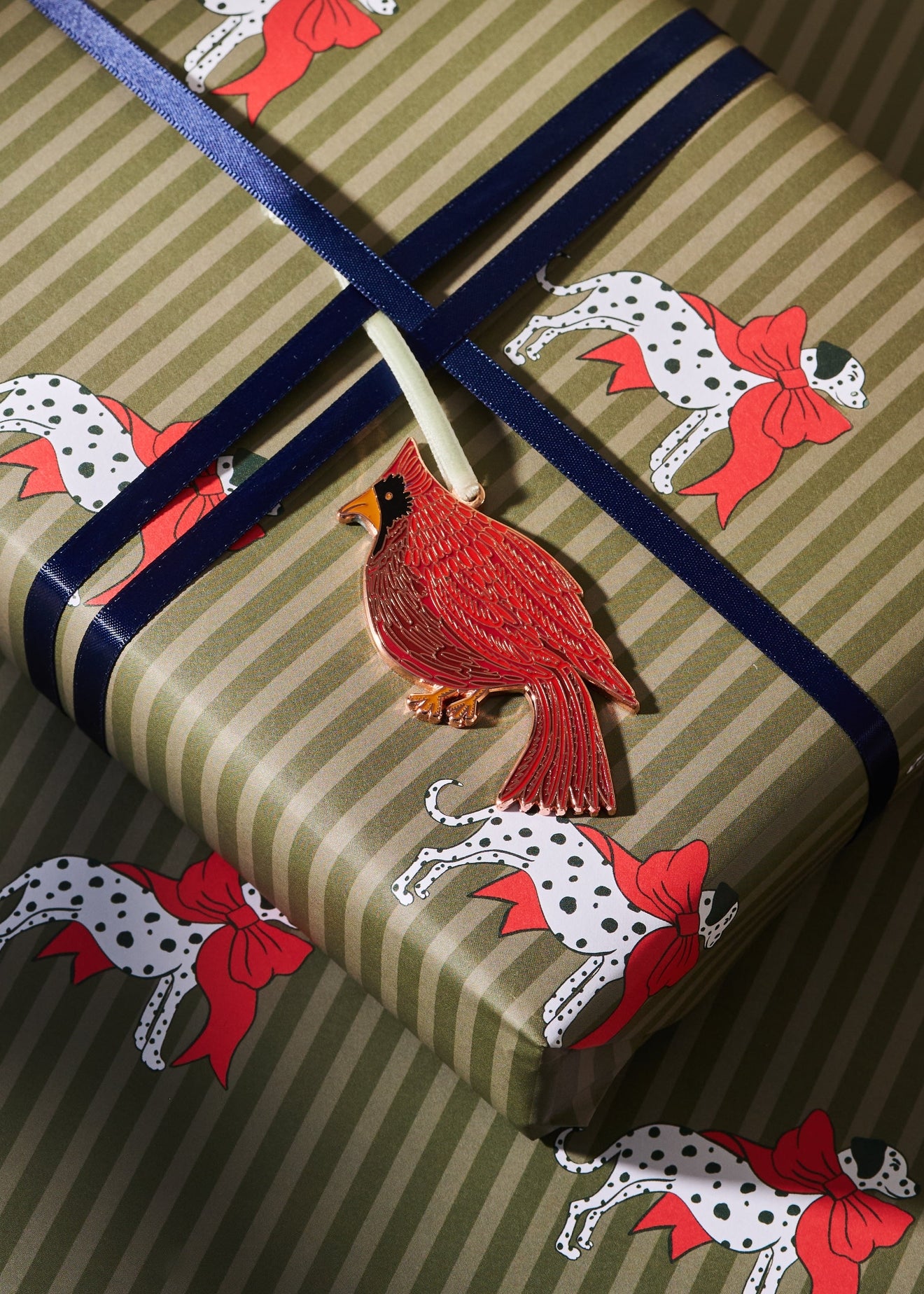 Cardinal Enamel Christmas Ornament