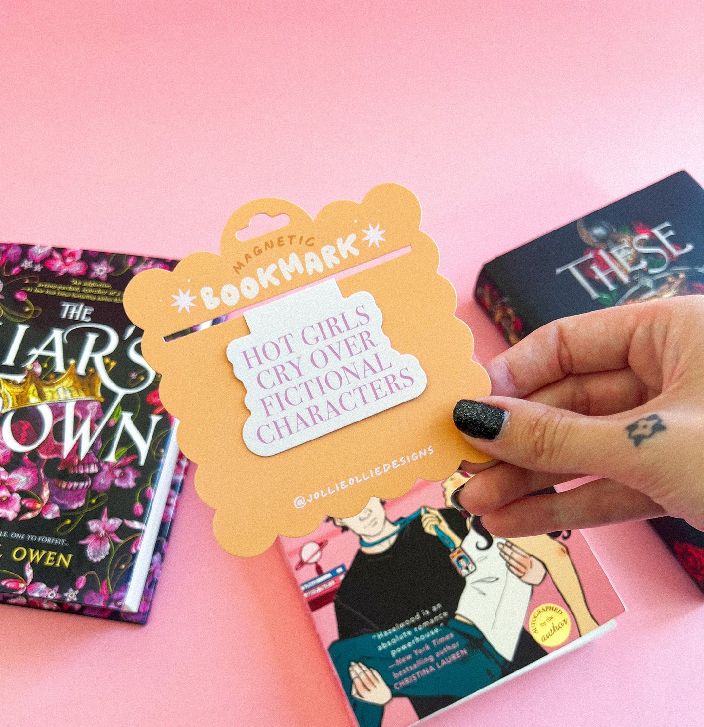 Hot Girls Cry Magnetic Bookmark