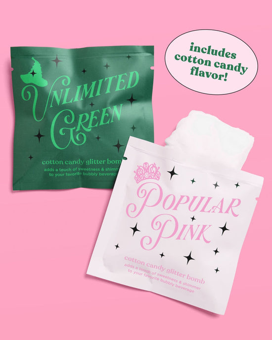 Wicked Glitter Bombs - 4 Cotton Candy Drink Bombs