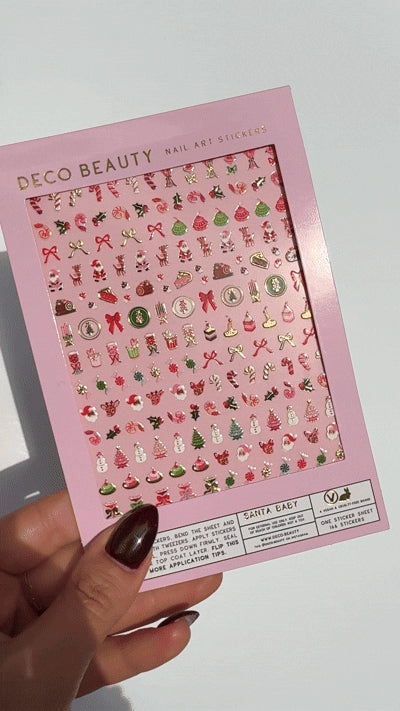 Holiday Nail Art Stickers - SANTA BABY