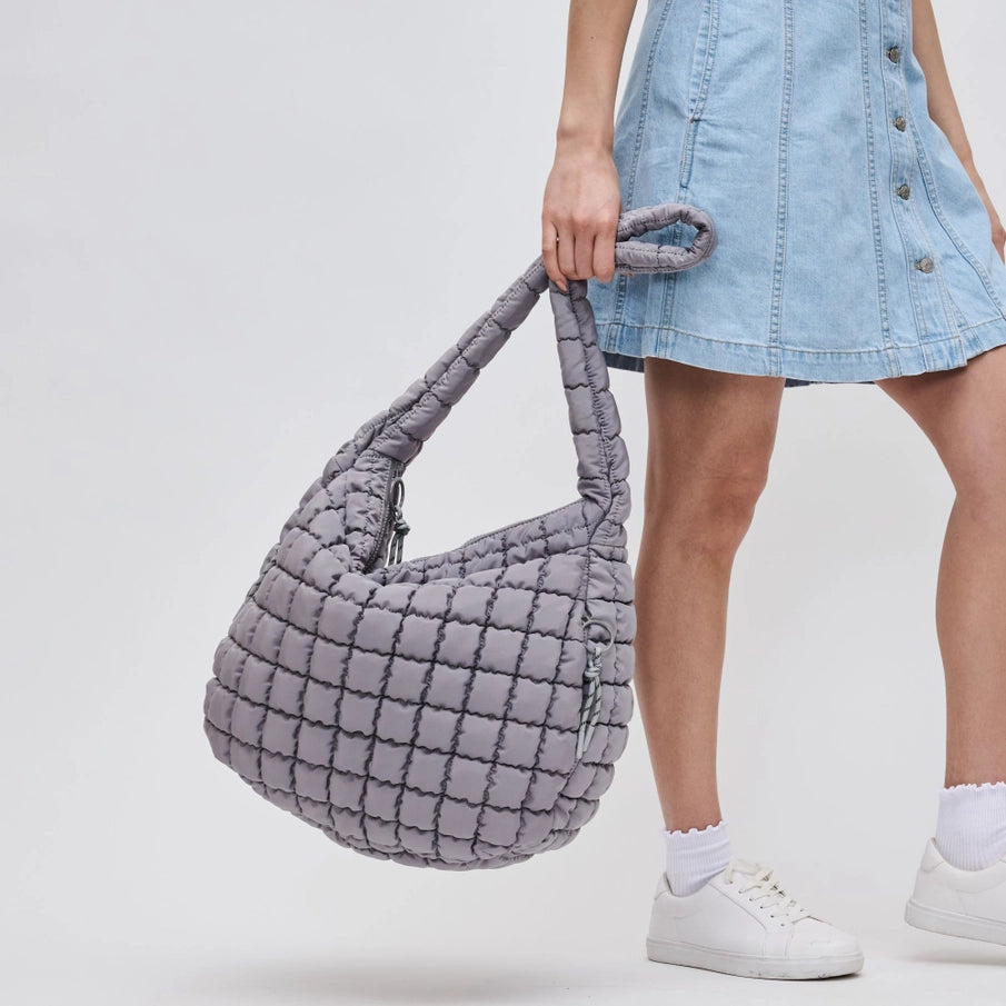 Revive Quilted Puffer Hobo Bag - Multiple Colors