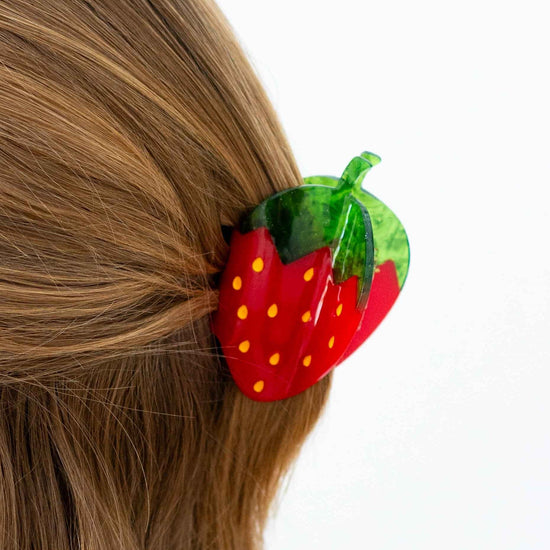 Red Strawberry Hair Claw Clip