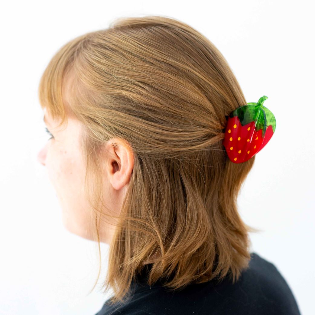 Red Strawberry Hair Claw Clip