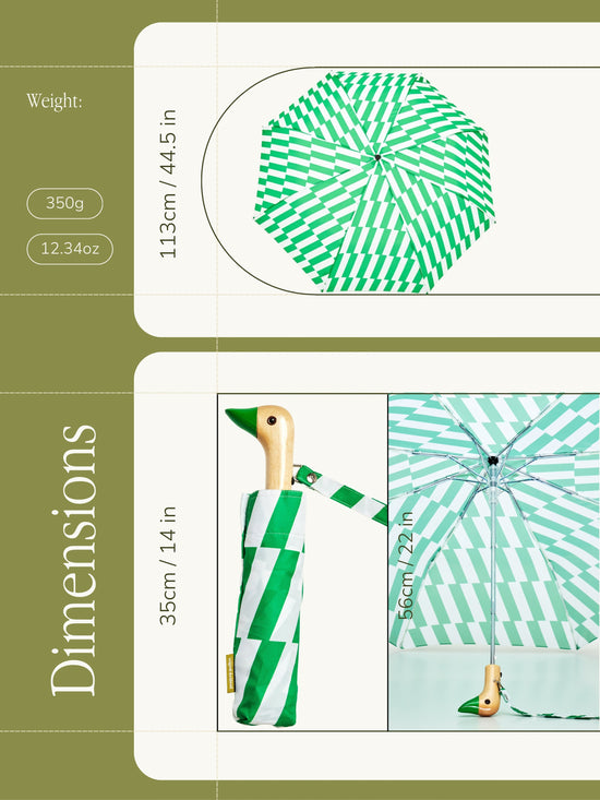 Kelly Green Bars Duckhead Umbrella