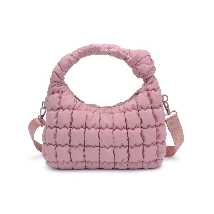Radiance Quilted Puffer Nylon Bag - Rose