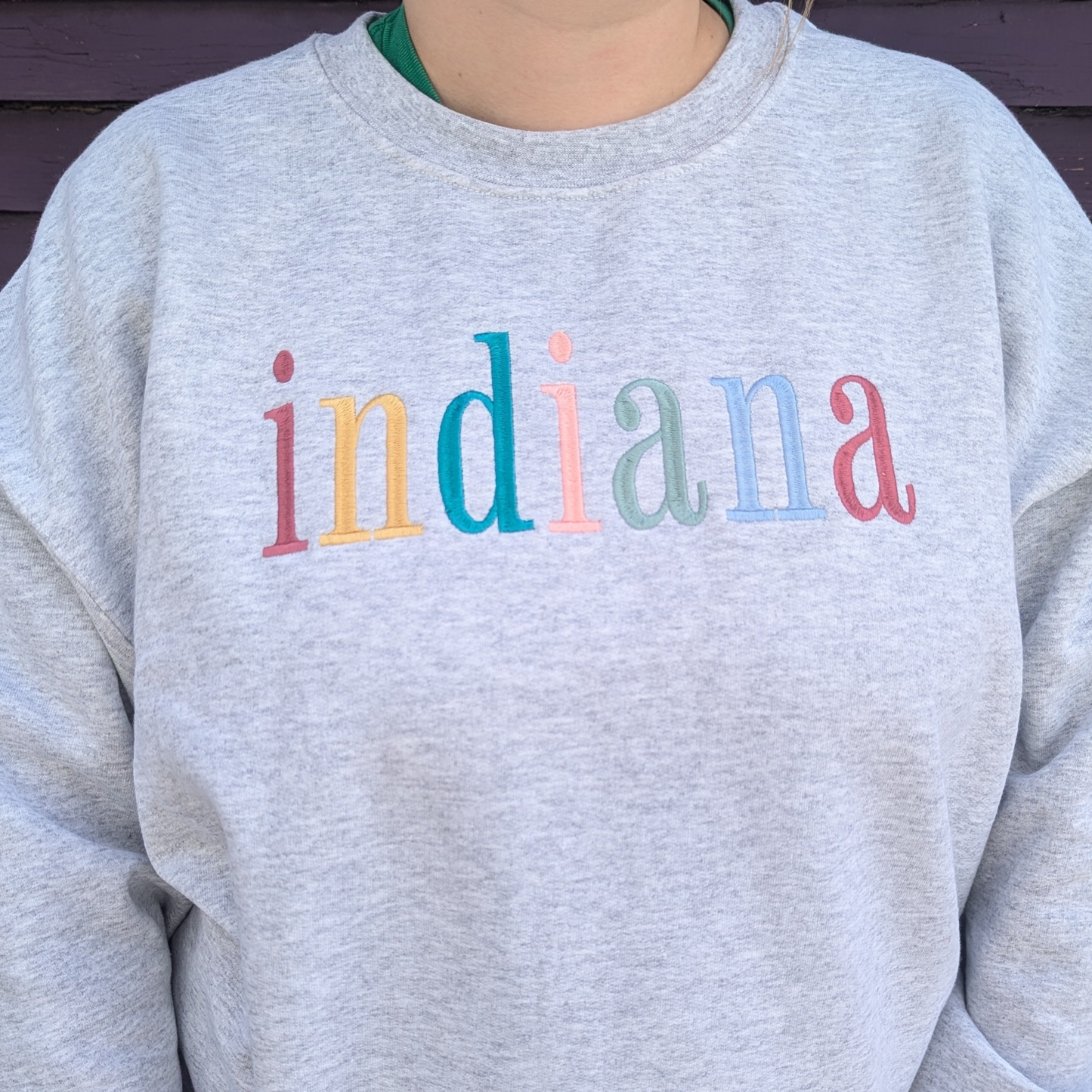 Indiana Embroidered Crewneck Sweatshirt