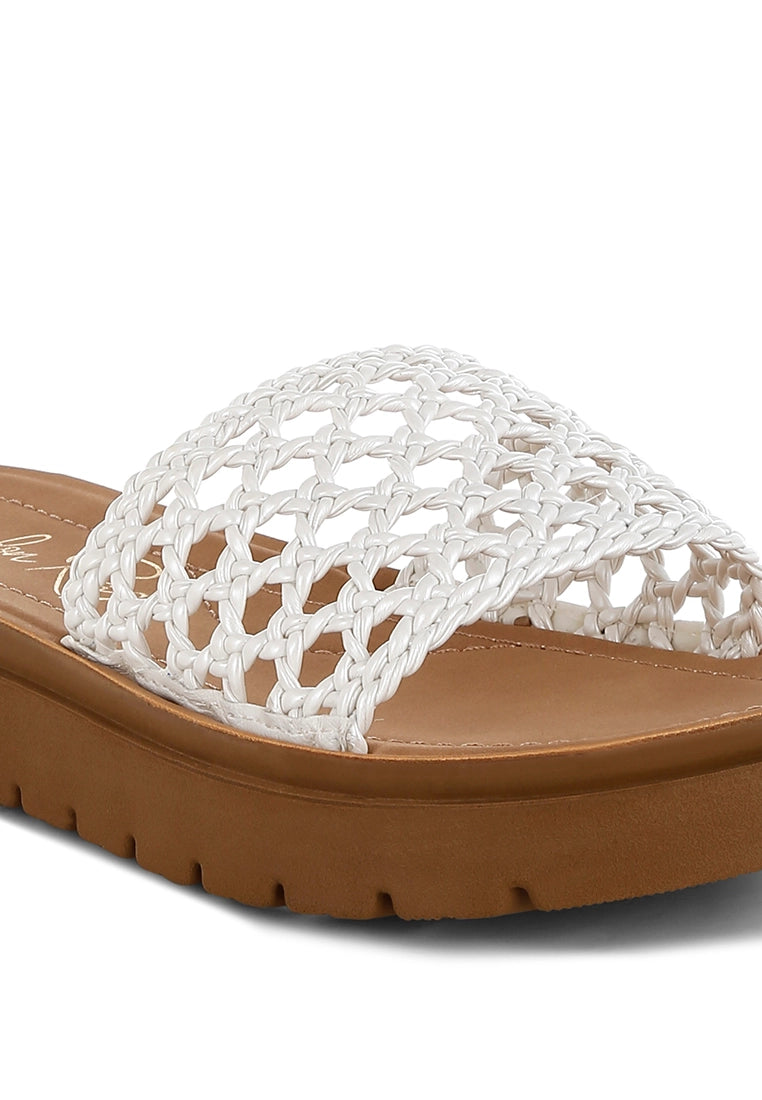 Sayura Woven Slip-On Flatforms