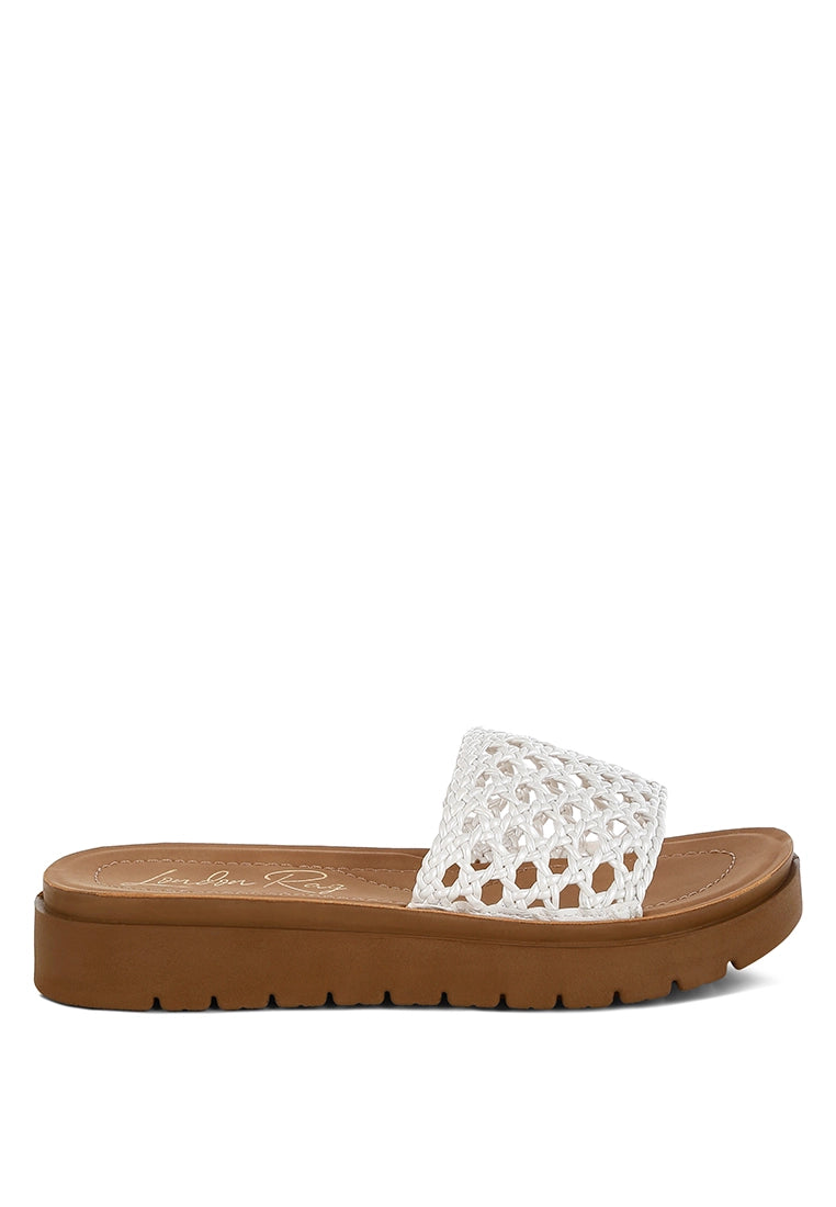 Sayura Woven Slip-On Flatforms