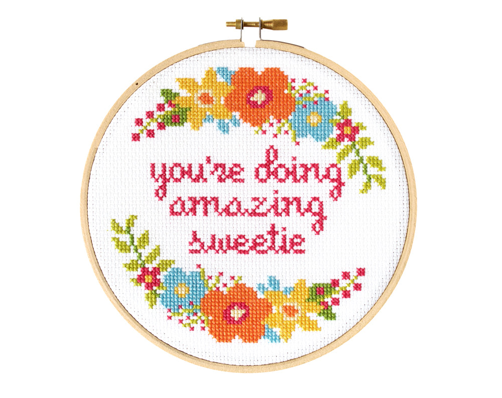 You're Doing Amazing Sweetie Cross Stitch Kit