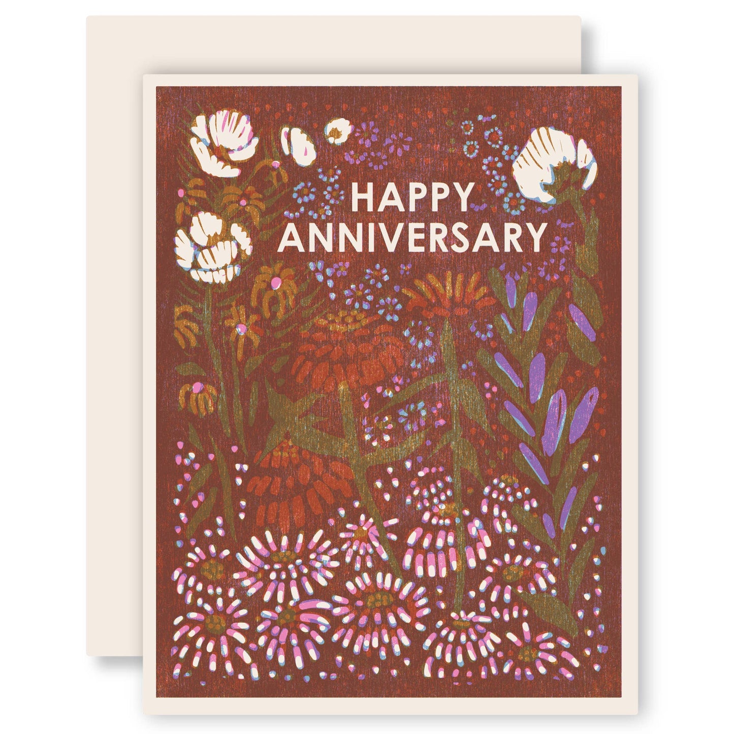 Happy Anniversary Letterpress Card