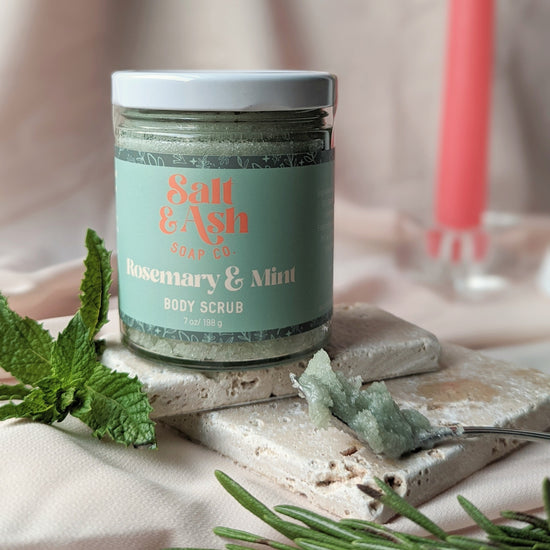 Load image into Gallery viewer, Rosemary &amp;amp; Mint Sugar Scrub
