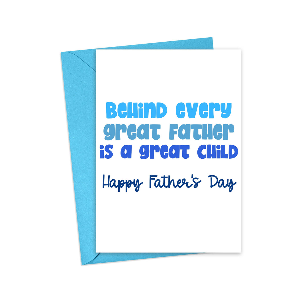 Funny Fathers Day Card from Child - Happy Father's Day Cards